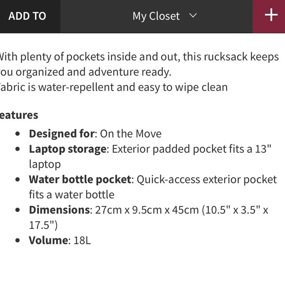 Lululemon On my Level Rucksack Vol 18L in Pink Soft Girl Athleisure